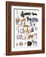 ABC Party Animal-Hanna Melin-Framed Art Print
