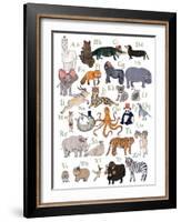 ABC Party Animal-Hanna Melin-Framed Art Print