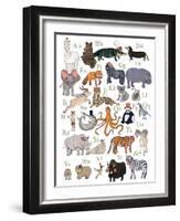 ABC Party Animal-Hanna Melin-Framed Art Print