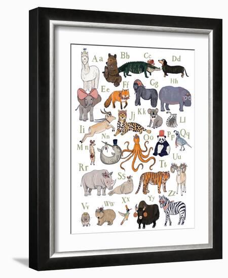 ABC Party Animal-Hanna Melin-Framed Art Print