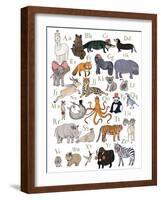 ABC Party Animal-Hanna Melin-Framed Art Print