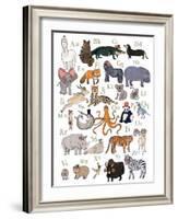 ABC Party Animal-Hanna Melin-Framed Art Print