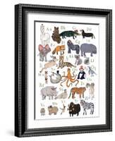 ABC Party Animal-Hanna Melin-Framed Art Print