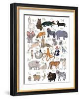 ABC Party Animal-Hanna Melin-Framed Art Print