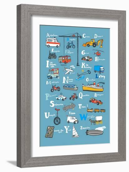 ABC’s-Hanna Melin-Framed Art Print