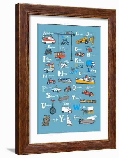 ABC’s-Hanna Melin-Framed Art Print