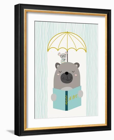 Abcbear-Nanamia Design-Framed Art Print