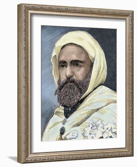 Abd Al-Qadir B Muhyi Al-Din Al-Hasani (Abdelkader) (1808-1883). Algerian Leader-Prisma Archivo-Framed Photographic Print