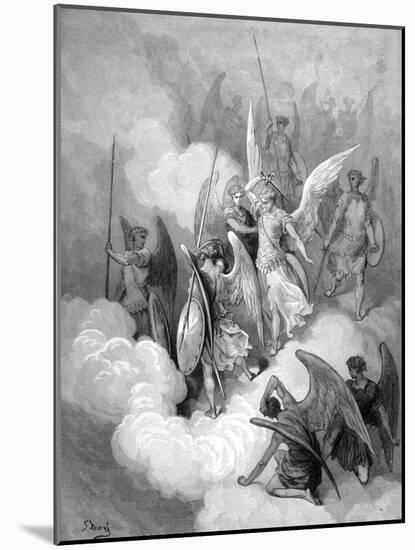 Abdiel Versus Satan-Gustave Doré-Mounted Art Print