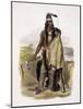 Abdih Hiddisch, a Minitarre Chief-Karl Bodmer-Mounted Giclee Print