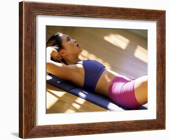 Abdominal Toning Exercises-null-Framed Photographic Print