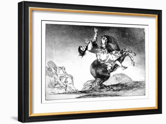 Abducting Horse, 1819-1823-Francisco de Goya-Framed Premium Giclee Print
