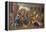 Abduction of the Sabine Women-Nicolas Poussin-Framed Stretched Canvas