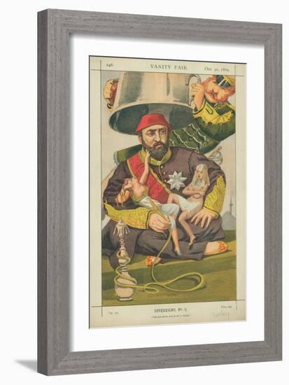 Abdul-Aziz, Sultan of Turkey, Ote-Toi De La Que Je M' Y Mette, 30 October 1869, Vanity Fair Cartoon-James Tissot-Framed Giclee Print