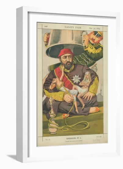 Abdul-Aziz, Sultan of Turkey, Ote-Toi De La Que Je M' Y Mette, 30 October 1869, Vanity Fair Cartoon-James Tissot-Framed Giclee Print