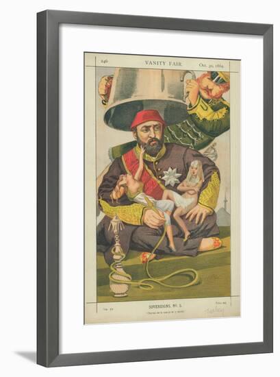Abdul-Aziz, Sultan of Turkey, Ote-Toi De La Que Je M' Y Mette, 30 October 1869, Vanity Fair Cartoon-James Tissot-Framed Giclee Print