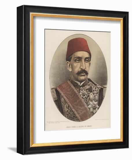 Abdul Hamid II, Ottoman Sultan-W&d Downey-Framed Art Print