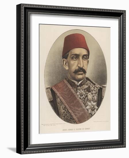 Abdul Hamid II, Ottoman Sultan-W&d Downey-Framed Art Print