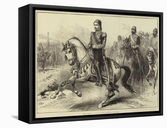 Abdul Hamid II, Sultan of Turkey, Reviewing His Troops-Arthur Hopkins-Framed Premier Image Canvas