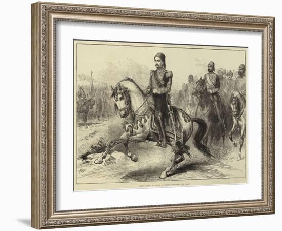 Abdul Hamid II, Sultan of Turkey, Reviewing His Troops-Arthur Hopkins-Framed Giclee Print