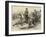 Abdul Hamid II, Sultan of Turkey, Reviewing His Troops-Arthur Hopkins-Framed Giclee Print