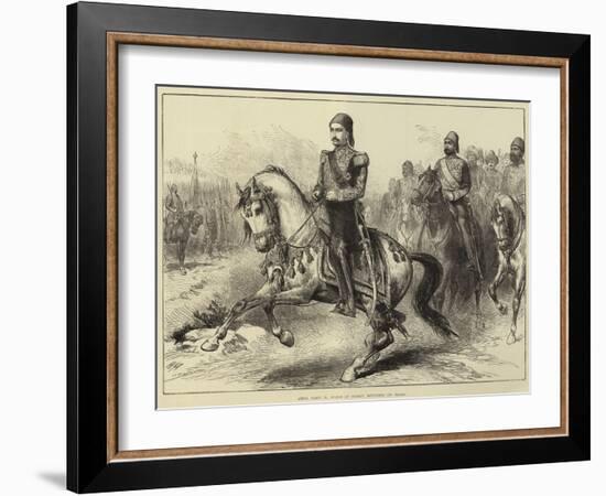 Abdul Hamid II, Sultan of Turkey, Reviewing His Troops-Arthur Hopkins-Framed Giclee Print