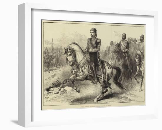 Abdul Hamid II, Sultan of Turkey, Reviewing His Troops-Arthur Hopkins-Framed Giclee Print