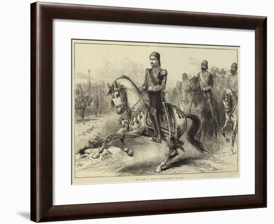 Abdul Hamid II, Sultan of Turkey, Reviewing His Troops-Arthur Hopkins-Framed Giclee Print