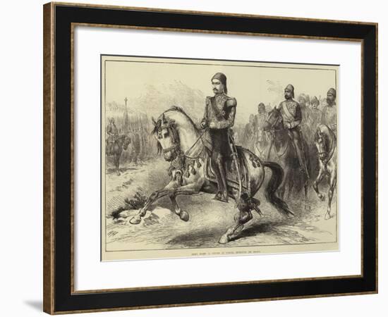 Abdul Hamid II, Sultan of Turkey, Reviewing His Troops-Arthur Hopkins-Framed Giclee Print