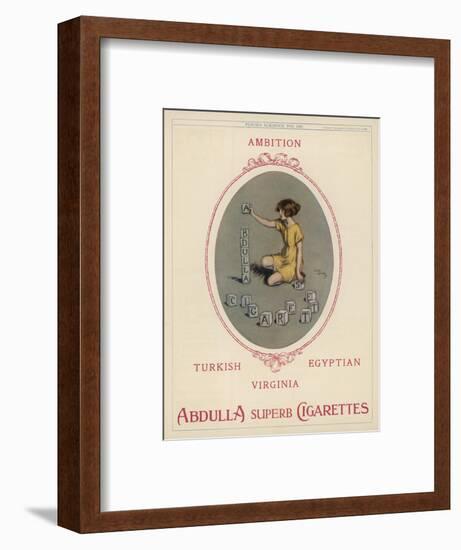 Abdulla Cigarettes-Lewis Baumer-Framed Art Print