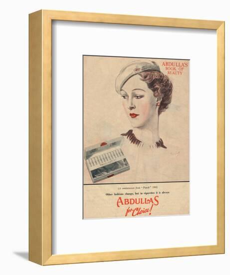 'Abdulla's Book for Beauty - Abdullas for choice', 1941-Unknown-Framed Giclee Print