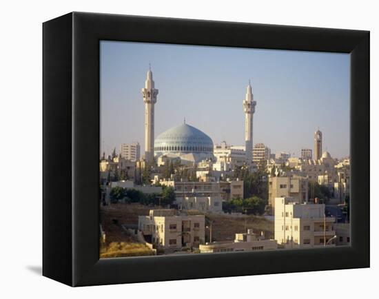 Abdullah Mosque and the Amman Skyline at Dusk, Jordan, Middle East-Ken Gillham-Framed Premier Image Canvas