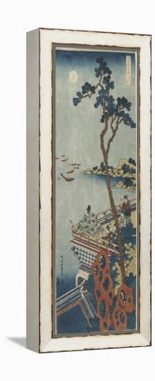 Abe No Nakamoro. 1832-1833-Katsushika Hokusai-Framed Premier Image Canvas