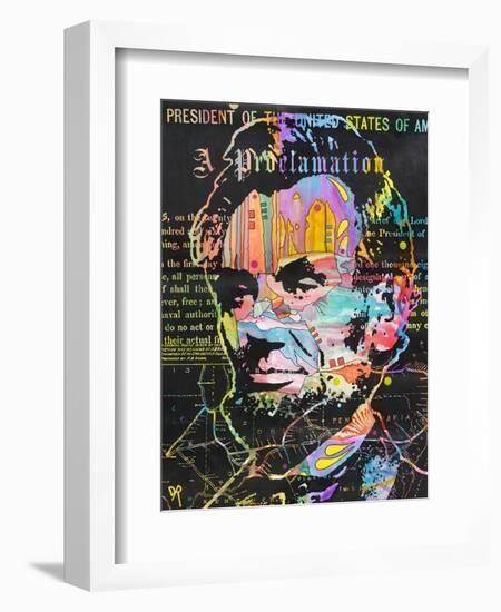 Abe's Proclamation-Dean Russo- Exclusive-Framed Premium Giclee Print