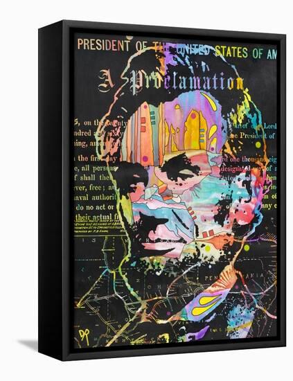 Abe's Proclamation-Dean Russo- Exclusive-Framed Premier Image Canvas