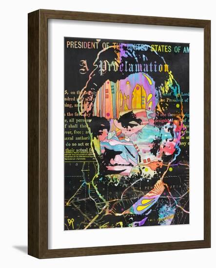 Abe's Proclamation-Dean Russo- Exclusive-Framed Giclee Print