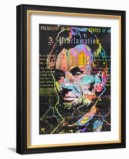 Abe's Proclamation-Dean Russo- Exclusive-Framed Giclee Print