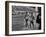 Abebe Bikila and Mamo Wolde in Exhibition Race at Berlin Olympic Stadium-null-Framed Premium Photographic Print