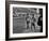 Abebe Bikila and Mamo Wolde in Exhibition Race at Berlin Olympic Stadium-null-Framed Premium Photographic Print