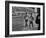 Abebe Bikila and Mamo Wolde in Exhibition Race at Berlin Olympic Stadium-null-Framed Premium Photographic Print