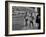 Abebe Bikila and Mamo Wolde in Exhibition Race at Berlin Olympic Stadium-null-Framed Premium Photographic Print