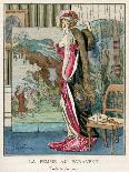 Pink Dress and Screen 1912-Abel Faivre-Art Print