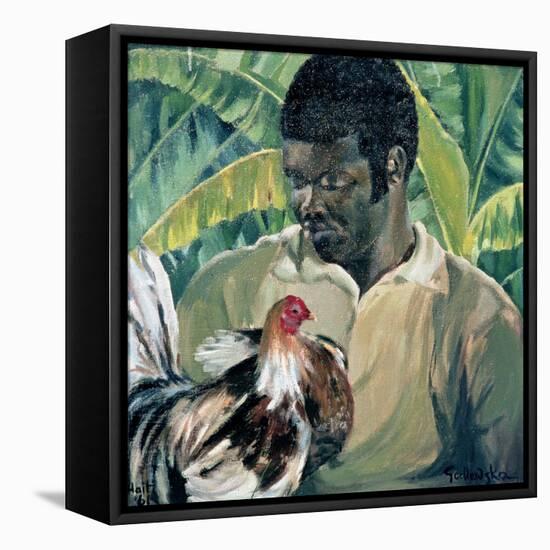 Abel with Fighting Cock, 1961-Izabella Godlewska de Aranda-Framed Premier Image Canvas