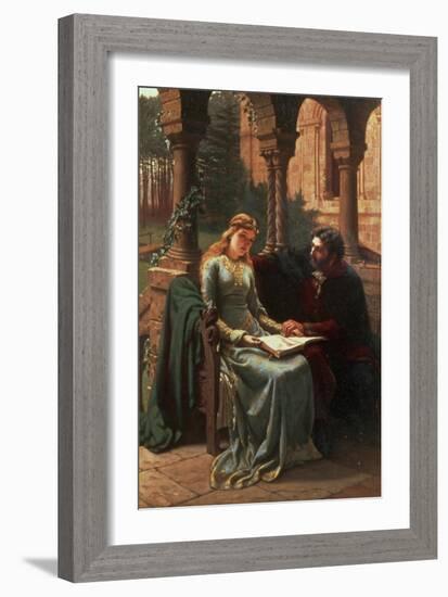 Abelard and His Pupil Heloise, 1882-Edmund Blair Leighton-Framed Giclee Print