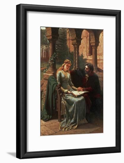 Abelard and His Pupil Heloise, 1882-Edmund Blair Leighton-Framed Giclee Print