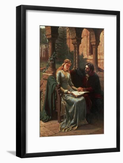 Abelard and His Pupil Heloise, 1882-Edmund Blair Leighton-Framed Giclee Print