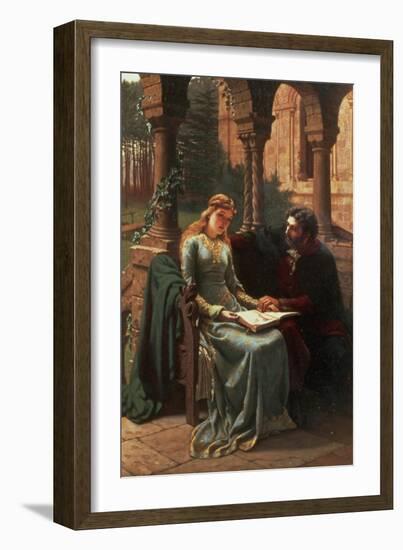 Abelard and His Pupil Heloise, 1882-Edmund Blair Leighton-Framed Giclee Print