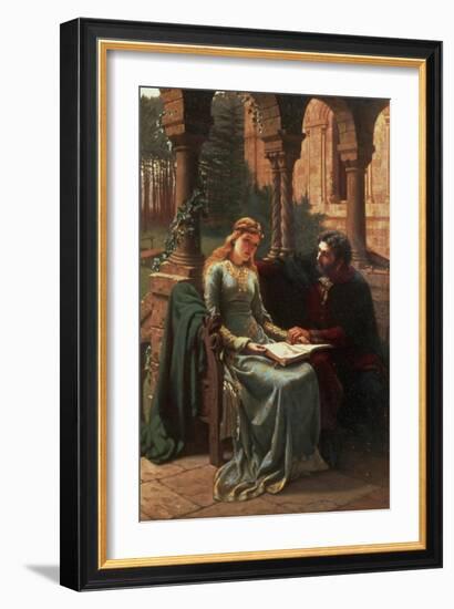 Abelard and His Pupil Heloise, 1882-Edmund Blair Leighton-Framed Giclee Print