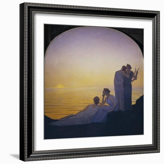 Abend im antiken Griechenland-Alphonse Osbert-Framed Giclee Print