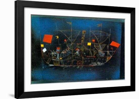 Abenteur - Schiff-Paul Klee-Framed Art Print